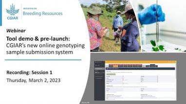 Embedded thumbnail for Tool demo &amp;amp; pre-launch: CGIAR’s online genotyping sample submission system