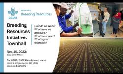 Embedded thumbnail for Breeding Resources Initiative Townhall: Nov. 2022