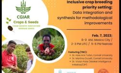 Embedded thumbnail for Inclusive crop breeding: Data integration and synthesis for methodological improvements