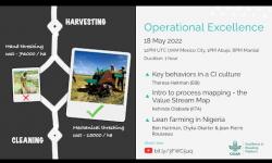 Embedded thumbnail for Operational Excellence Webinar: Process mapping and Lean farming in Nigeria